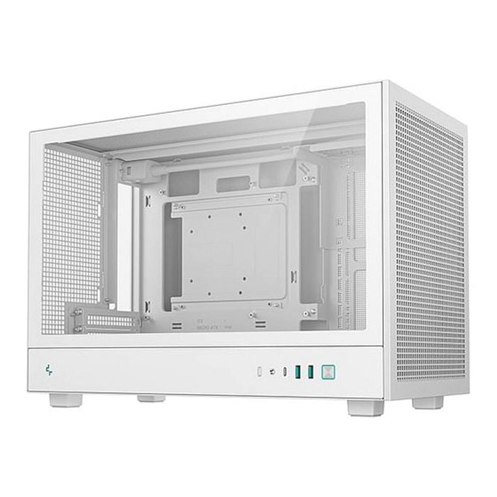 Deepcool Ch260 Tempered Glass Black Micro-atx Computer Case - White [r-ch260-whngm0-g-1]