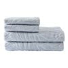 Myhouse Set Of 4 Leaf Bath Towels - Mist