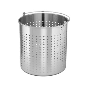 SOGA 71L 18/10 Stainless Steel Perforated Stockpot Basket Pasta Strainer With Handle