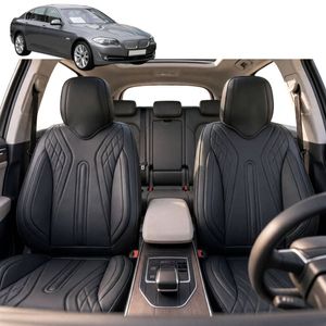 Australian Goose Front Seat Covers for BMW 5 Series 2010 - 2016 (F07 F10 F11) - PU Leather, Black (2pc)