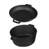 TOQUE 2-In-1 Pre-Seasoned Cast Iron Pan and Pot Set