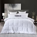 Royal Comfort Deluxe Eco-Silk Touch Quilt 100% Microfibre Single White