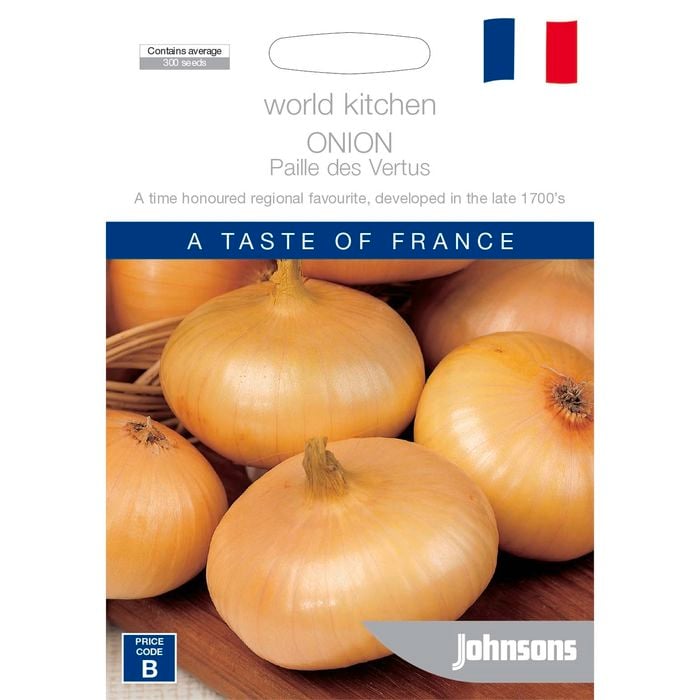 Johnsons Paille Des Vertus Onion Vegetable Seeds