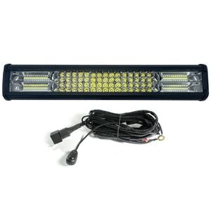 Elinz 18" LED Light Bar 4 Rows Work Driving FLOOD SPOT COMBO IP68 Offroad 4WD
