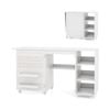 Costway Folding Sewing Table Mobile Sewing Machine Craft Station Desk White