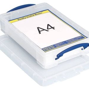 4 Litre Clear Really Useful Box - Pack Of 4 Boxes