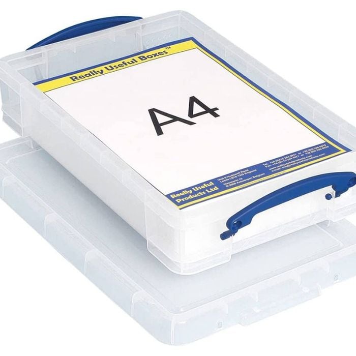 4 Litre Clear Really Useful Box - Pack Of 4 Boxes