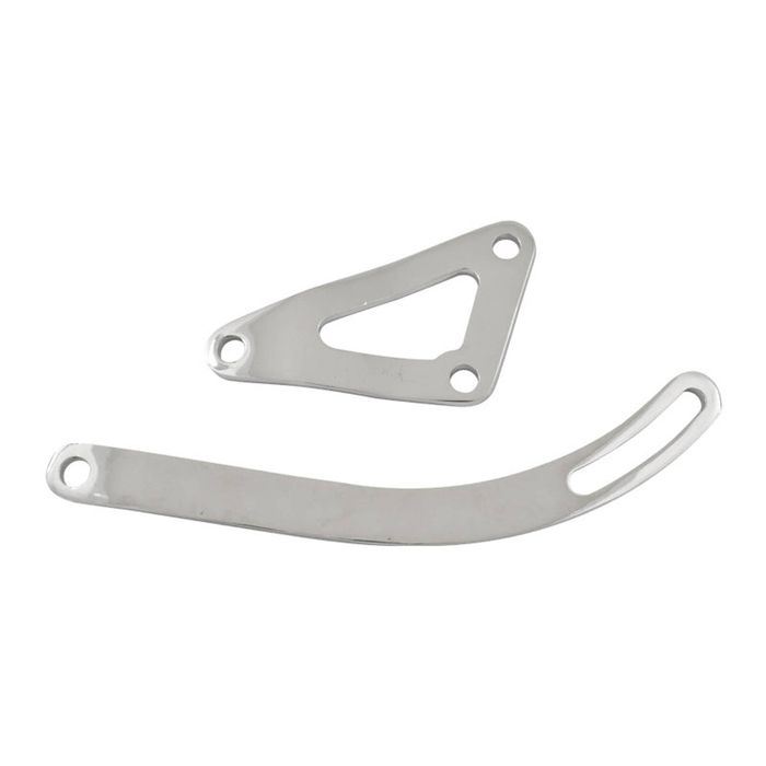 Alternator Bracket Set OEM Style Chrome Steel Small Block Chrysler 318 340 360