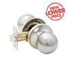 Ikonic Bright Chrome Ruby Passage Knob Set
