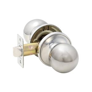 Ikonic Bright Chrome Ruby Passage Knob Set