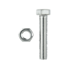 Pinnacle M8 x 40mm Zinc Plated Hex Head Bolts And Nuts - 4 Pack