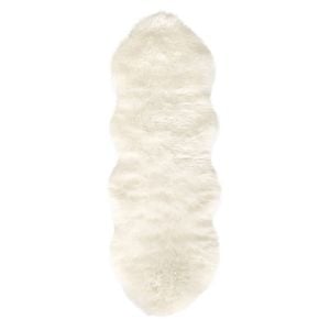 MaxFind 55 x 160cm White Double Sheepskin