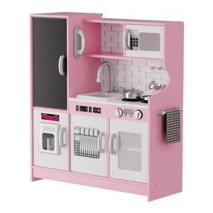 BoPeep Wooden Kids Kitchen Playset - Pink