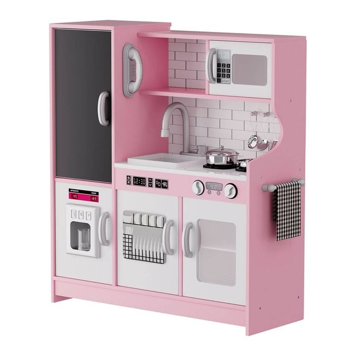 BoPeep Wooden Kids Kitchen Playset - Pink