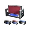 Leaf Living Versa 7ft Mdf 3-in-1 Pool Table/table Tennis Table/air Hockey Black Frame