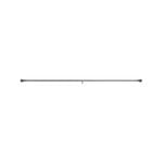 Windoware 1300 - 2400mm 25/28mm Satin Ball Adjustable Metal Premium Curtain Rod