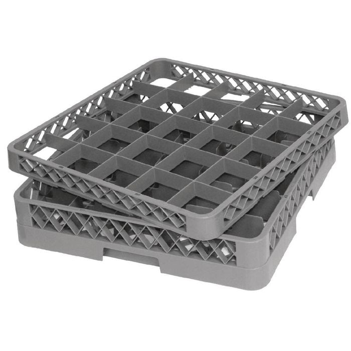 Vogue Glass Rack Extender 25 Compartment Commercial Kitchen Glassware Storage