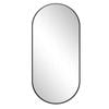 Estilo 1200 x 600mm Black Framed Pill Shape Mirror