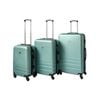 Green Abs Luggage Suitcase Set 3 Code Lock Travel Carry  Bag Trolley S M L