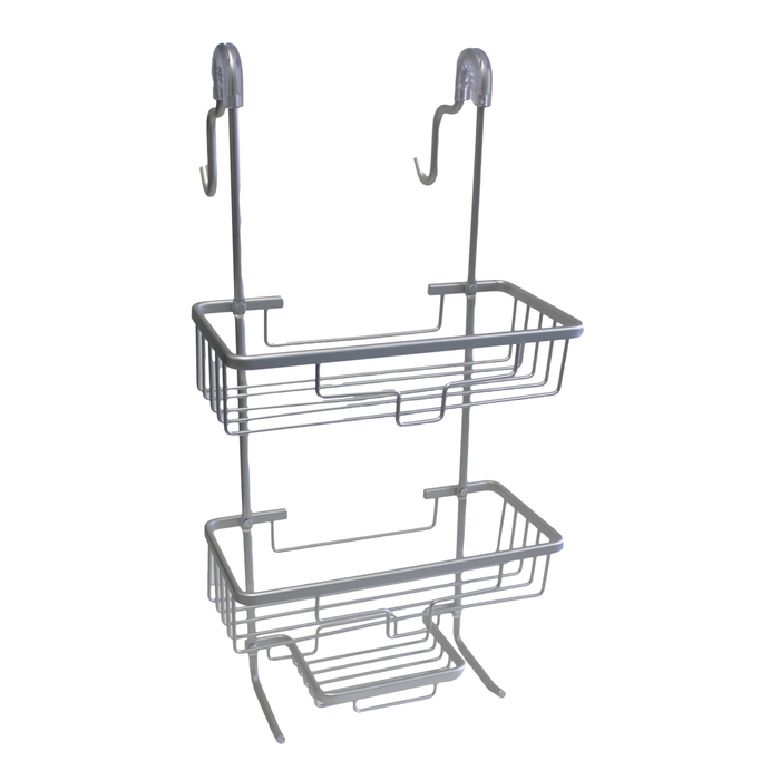 Barelli Silver Over Screen Aluminium Rust Free Shower Caddy