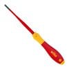 Wiha 4.0 x 100mm Slotted Slimfix VDE Insulated Screwdriver