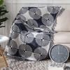 CottonMore Slub PolyCotton Knitted Blanket Folding Fan Pattern Sofa Bed Leisure Throw Rug 180x230cm