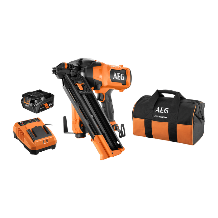 AEG 18V F-RAPID 10GA 30°-34° Framing Nailer 5Ah Kit