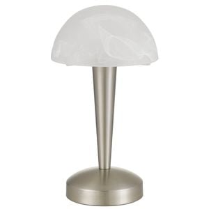 Telbix Mandel Contemporary Table Desk Lamp Light Metal Nickel Polished