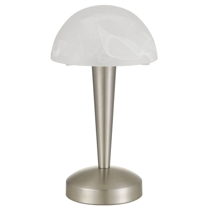 Telbix Mandel Contemporary Table Desk Lamp Light Metal Nickel Polished