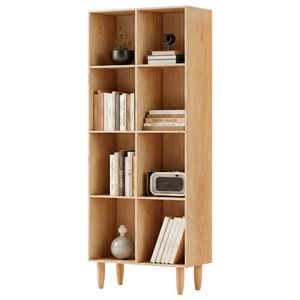 Artiss Bookshelf Bookcase Cube 4 Tiers Pine 2 x 4 Storage Unit