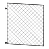 Peak No-Dig Fencing 840mm Black Steel Newcastle Gate
