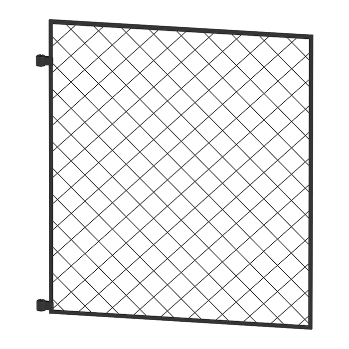 Peak No-Dig Fencing 840mm Black Steel Newcastle Gate