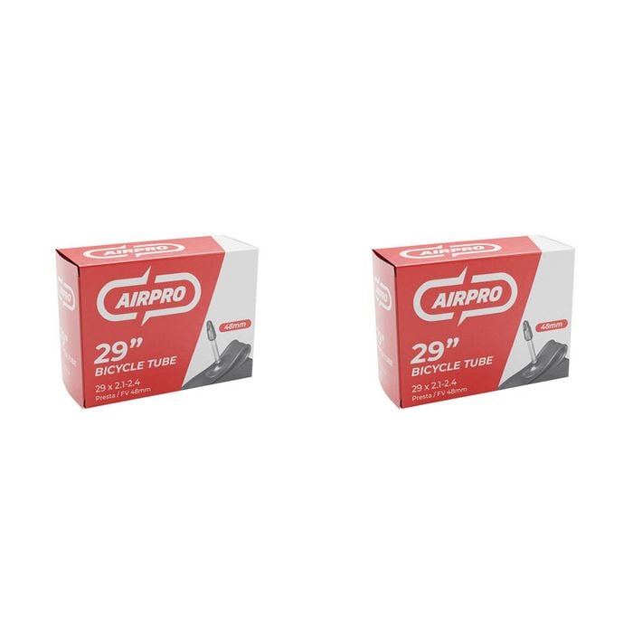 2PK AirPro Bicycle Inner Tube w/ 48mm Presta Valve 29x2.1-2.4''