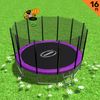 Kahuna Blizzard 16 ft Trampoline with Basketball Purple