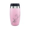 O'helo 400ml  To-go Tumbler With Etched Blossoms - Pink