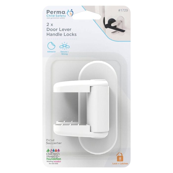 Perma Child Safety Door Lever Handle Lock - 2 Pack