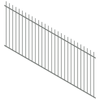 ProtectorAl 1201 - 2400 x 1200mm Palladium Silver Raked 16-30º Picket Top Pool Fence Panel