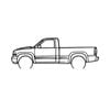 Ignite Laser Chevrolet Z71 Silverado Silhouette Metal Wall Art Rustic Metal 47inch/120cm