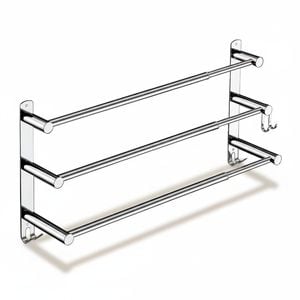Stretchable 45-75 cm Towel Bar for Bathroom and Kitchen (Three Bars)