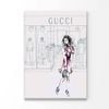 Modern Pink Lady Fashion Store Print 100% Australian Made 90x120cm (Stretched Canvas)