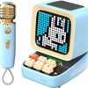Divoom Ditoo-mic Mini Karaoke Machine Pixel Art Bluetooth Speaker - Blue