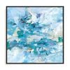Artey | Exuding Summer Blue - Framed Canvas - Black - 84 x 84cm