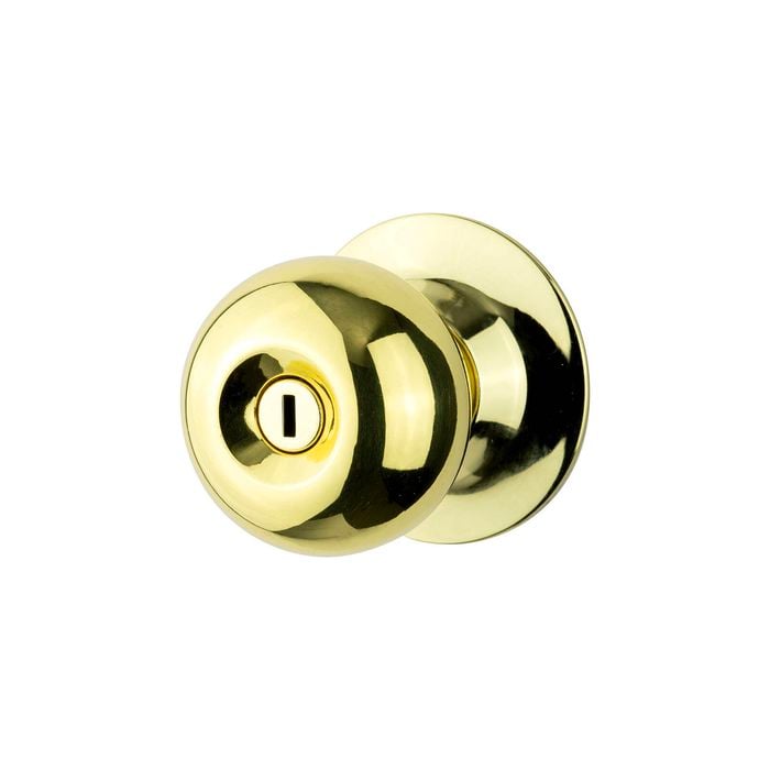 Sylvan Vita Bathroom Knobset Polished Brass