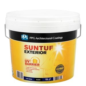 PPG Paints 10L Black Low Sheen SunTuf Exterior Paint