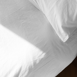 Doux Pure Linen Sheet Set Queen  - White