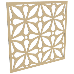 ProtectorAl 300-1200 x 300-1200mm Gold Matt/Gloss White Morrocco Unframed Composite Deco Panel