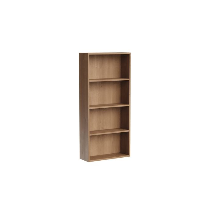 Kaboodle 500-599mm Cajun Oak Customisable Shallow Med Pantry Open Shelf