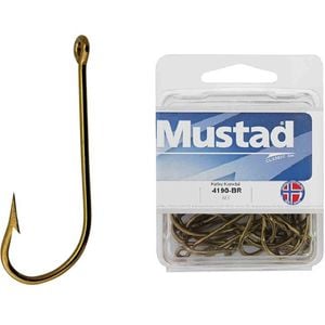 Mustad 4190 - Size 6/0 Qty 25 - Kirby Kendal Bronzed Hooks