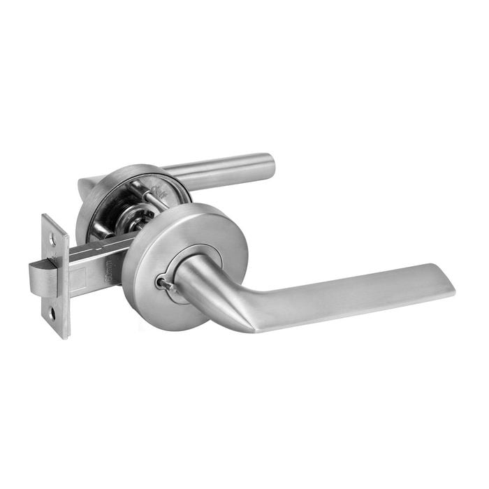 Delf Satin Stainless Alicante Privacy Lever Set