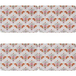 4PK 4pc LVD MDF/Cork Placemat Wanderer Home/Kitchen Decor 21.5x30cm Rectangular